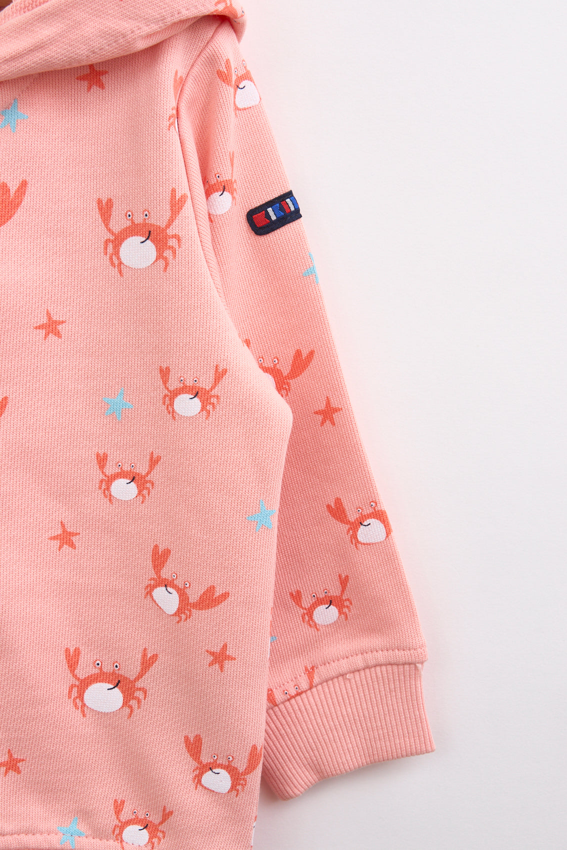 Chaqueta con capucha de bebé estampados playeros