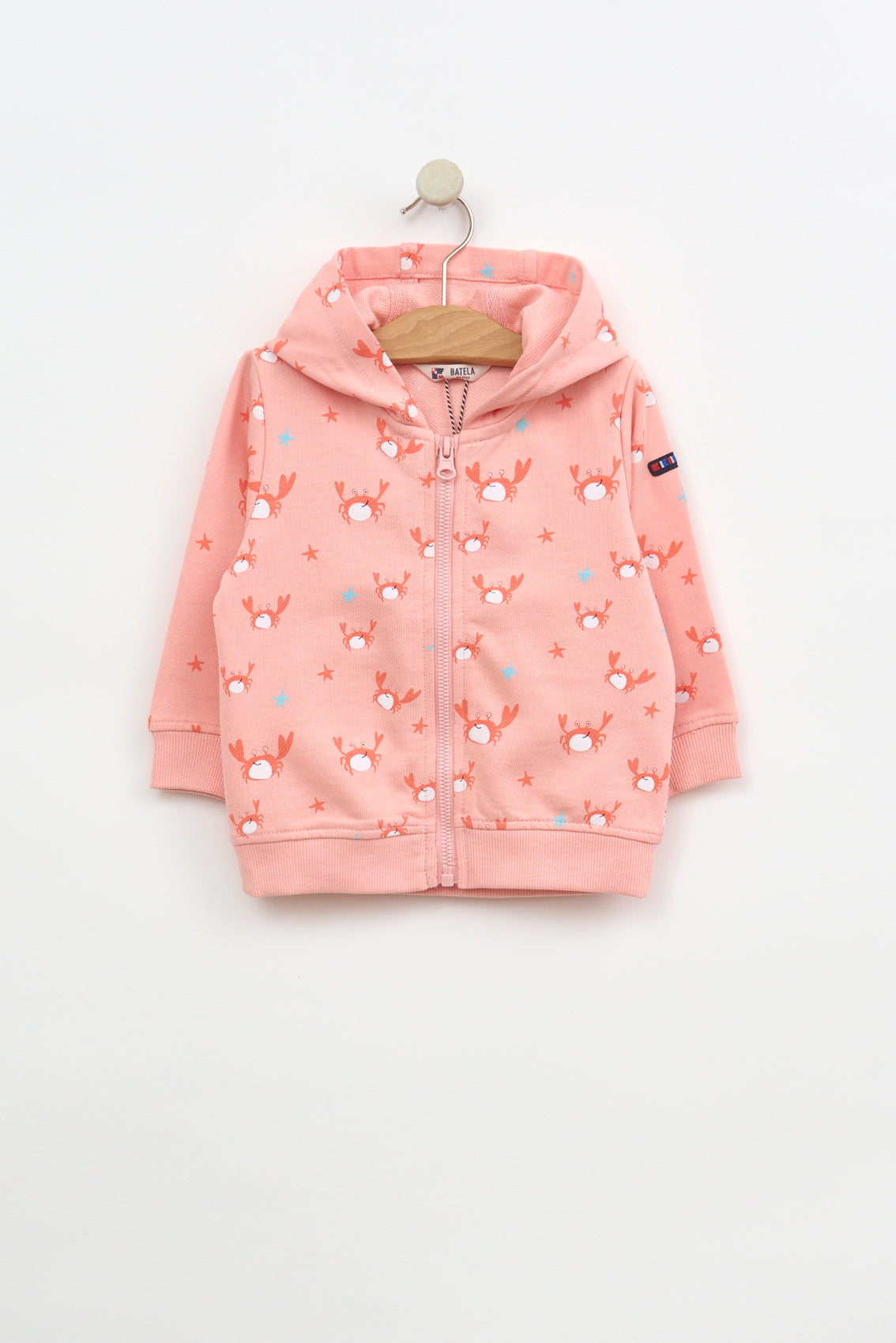 Chaqueta con capucha de bebé estampados playeros