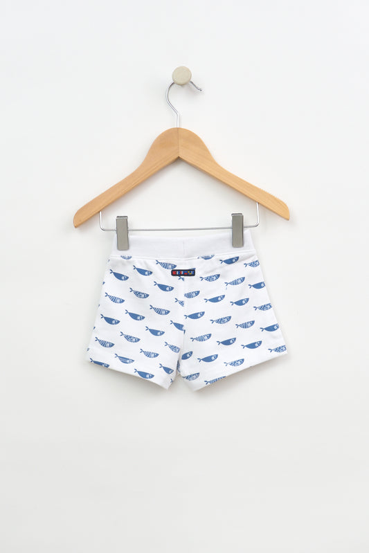 Haurtxoentzako galtzamotzak hodeiekin