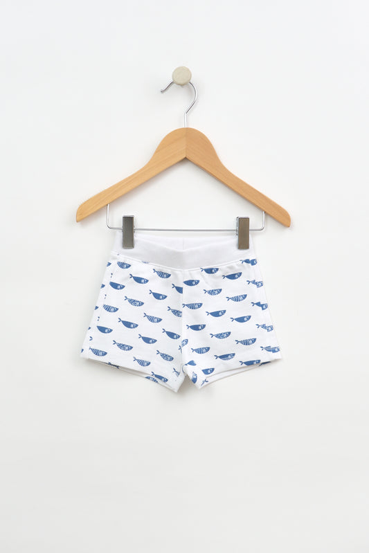 Haurtxoentzako galtzamotzak hodeiekin