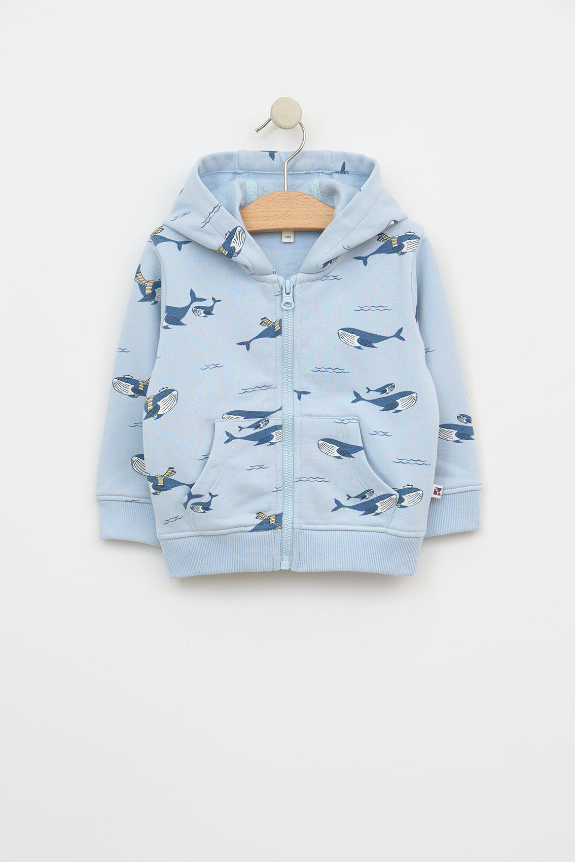 Veste ou sweat à capuche et zip motifs répétés