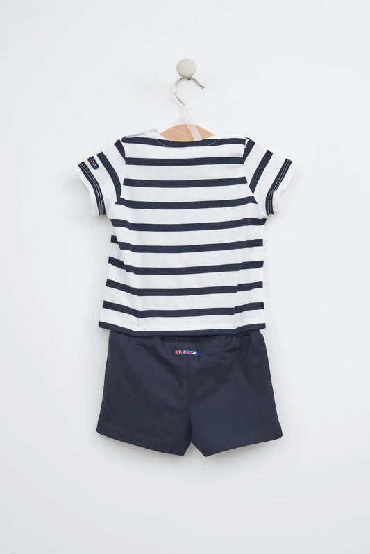 2-piece striped cotton baby set (OUTLET) SS25