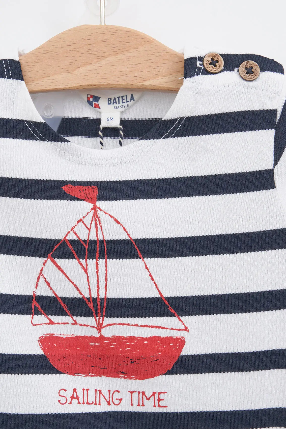 Ensemble bébé 2 pièces coton, rayures
