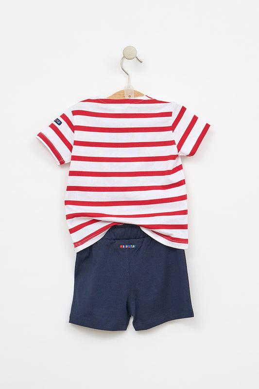 Conjunto de bebé 2 piezas 100% algodón a rayas