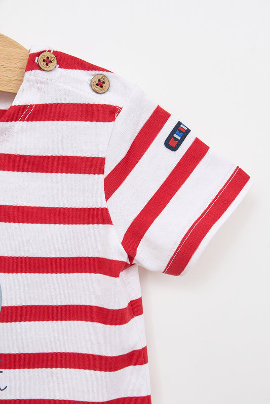 Conjunto de bebé 2 piezas 100% algodón a rayas