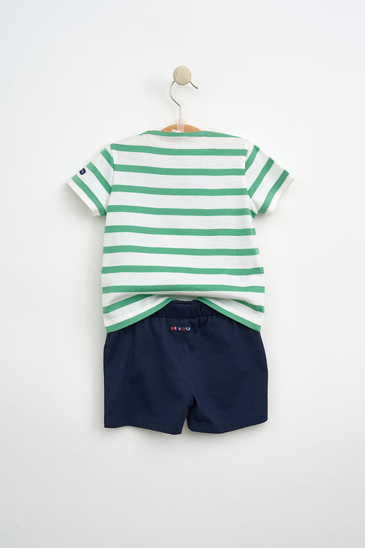 Conjunto de bebé 2 piezas 100% algodón a rayas