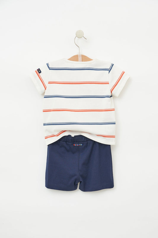 2-piece striped cotton baby set (OUTLET) SS25