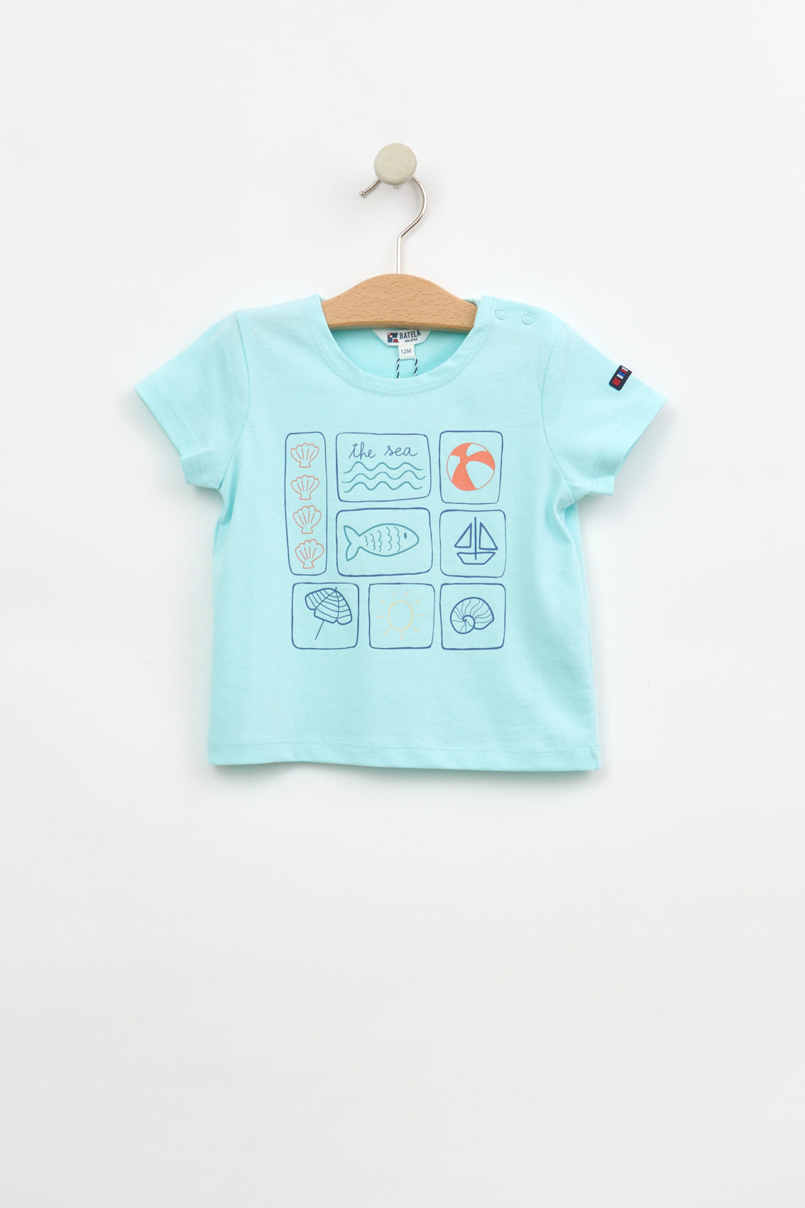 T-shirt bébé imprimé marin OEKO-TEX®