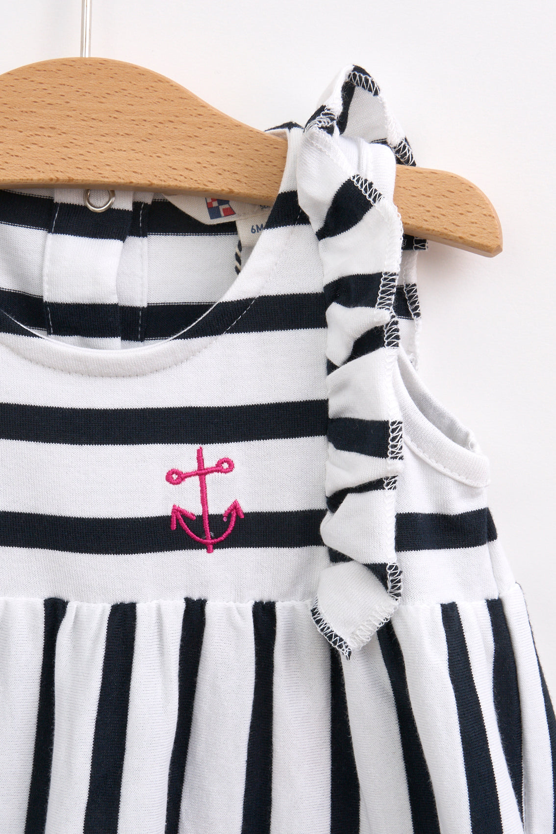 Robe bébé rayée à volants
