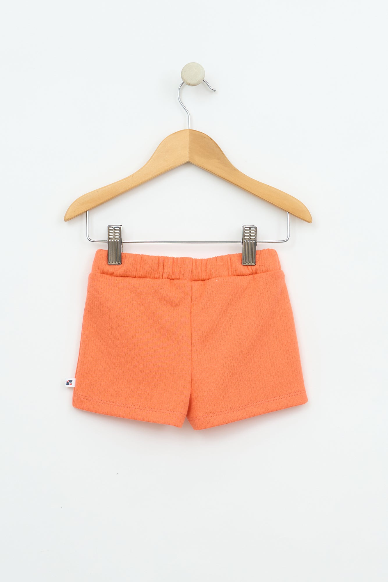 Baby ribbed cotton shorts
