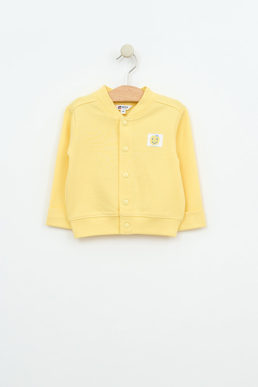 Veste de type bomber en coton côtelé pour bébé