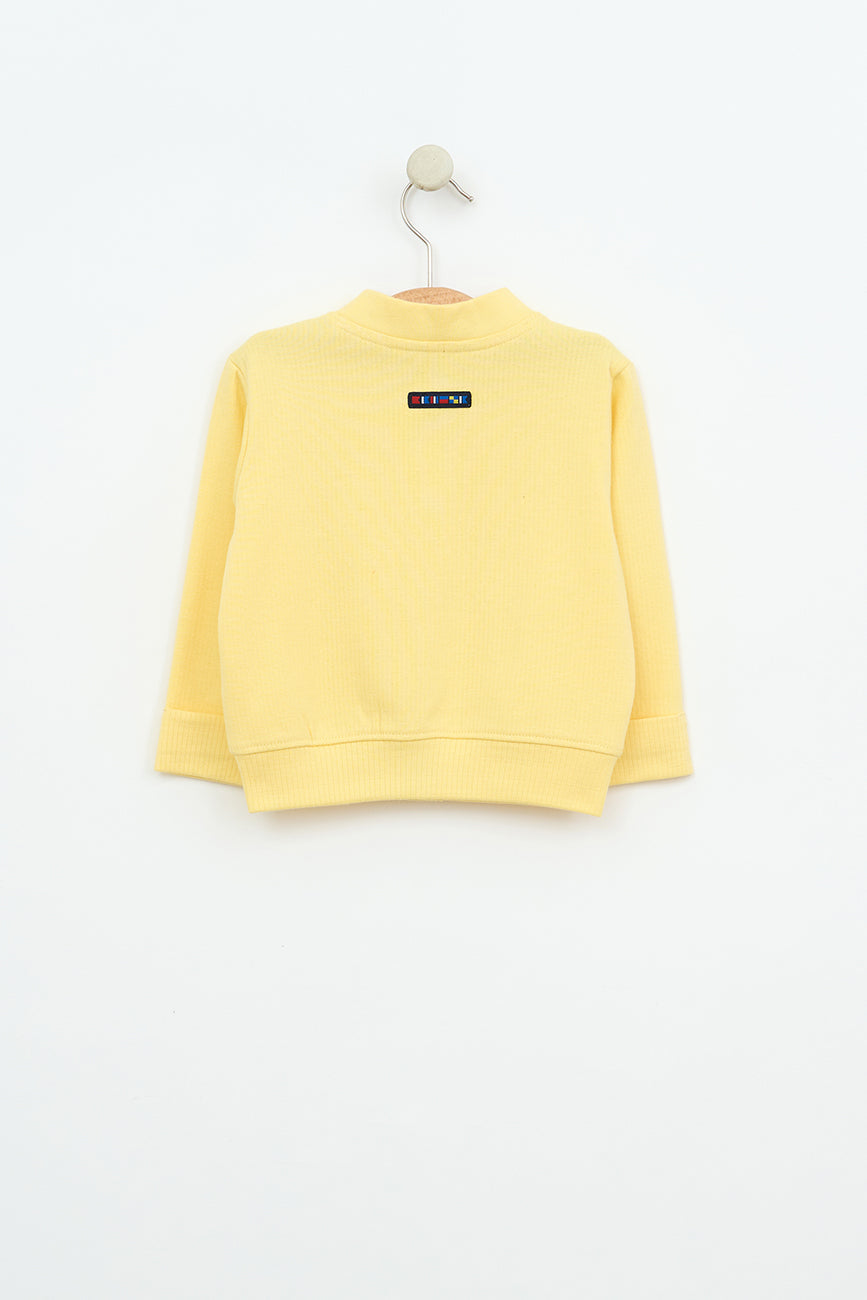 Veste de type bomber en coton côtelé pour bébé