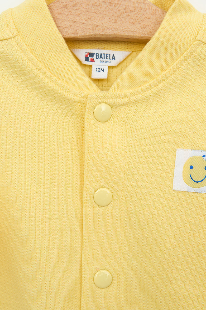 Veste de type bomber en coton côtelé pour bébé