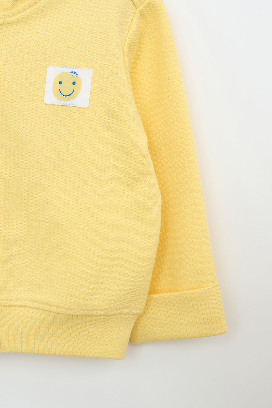 Veste de type bomber en coton côtelé pour bébé