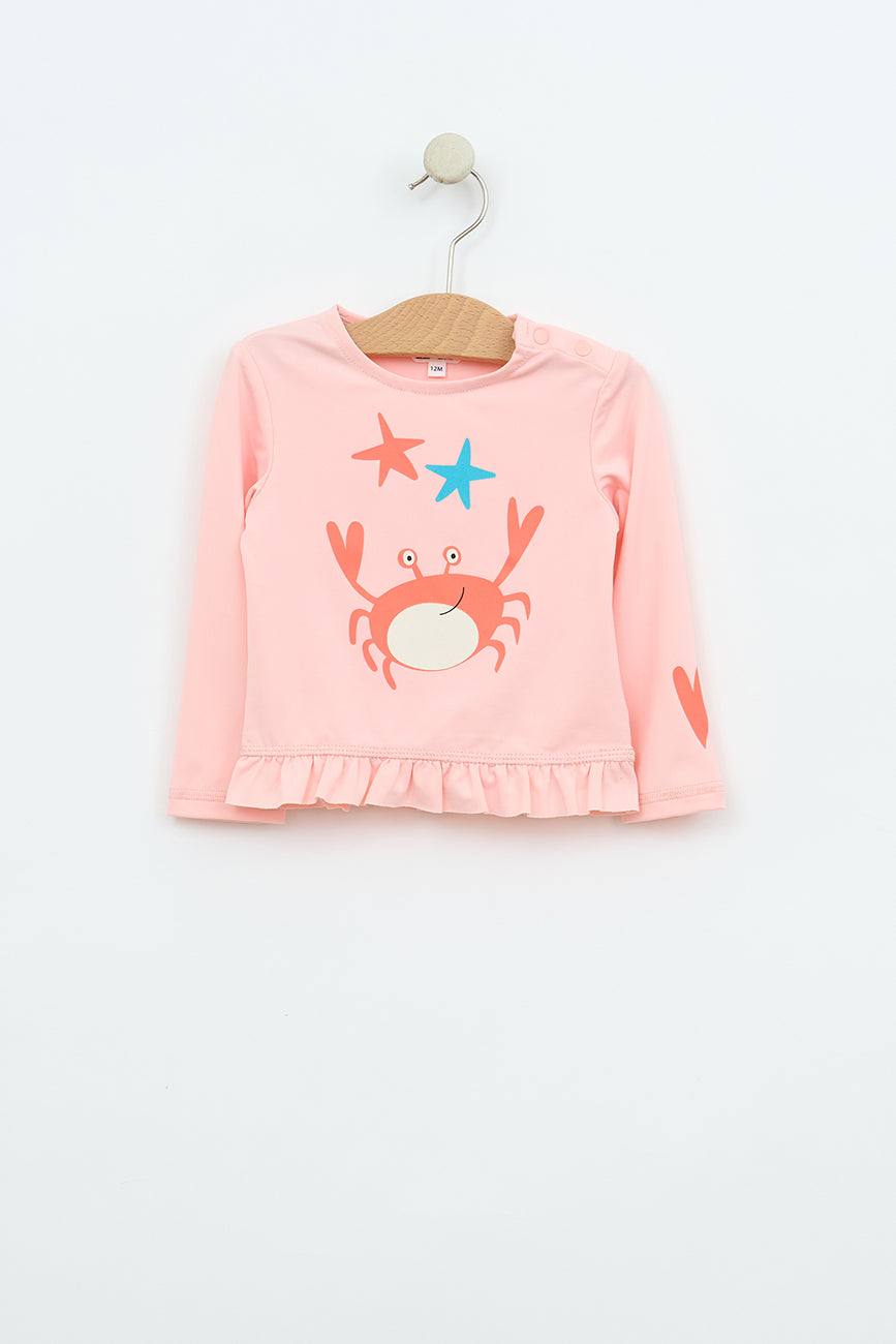 Long-sleeved baby beach set and briefs UVB50