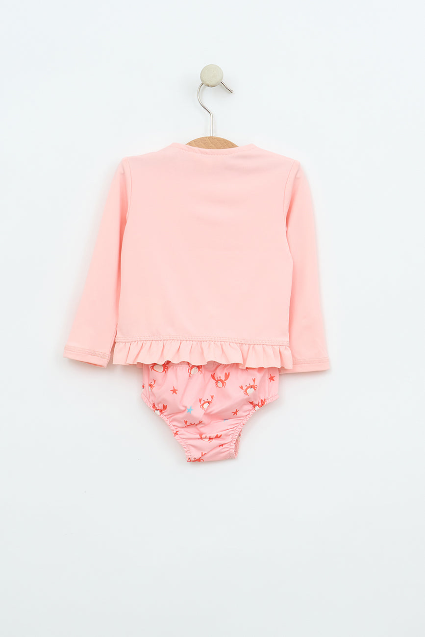 Long-sleeved baby beach set and briefs UVB50