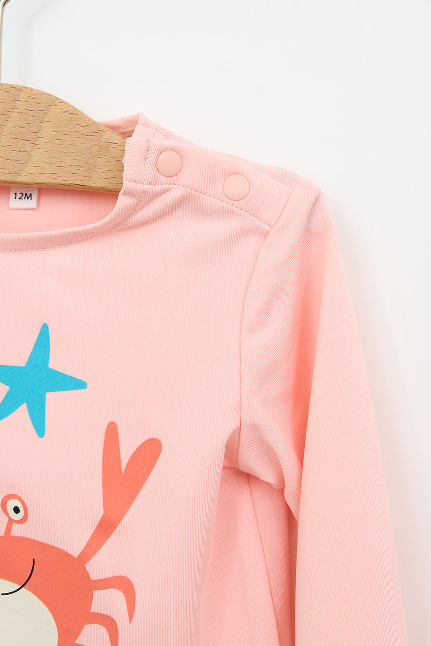 Long-sleeved baby beach set and briefs UVB50