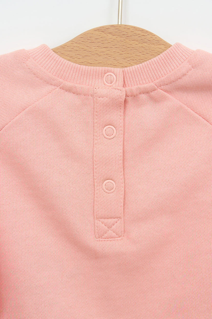 Sweat-shirt bébé en coton éponge imprimé plage