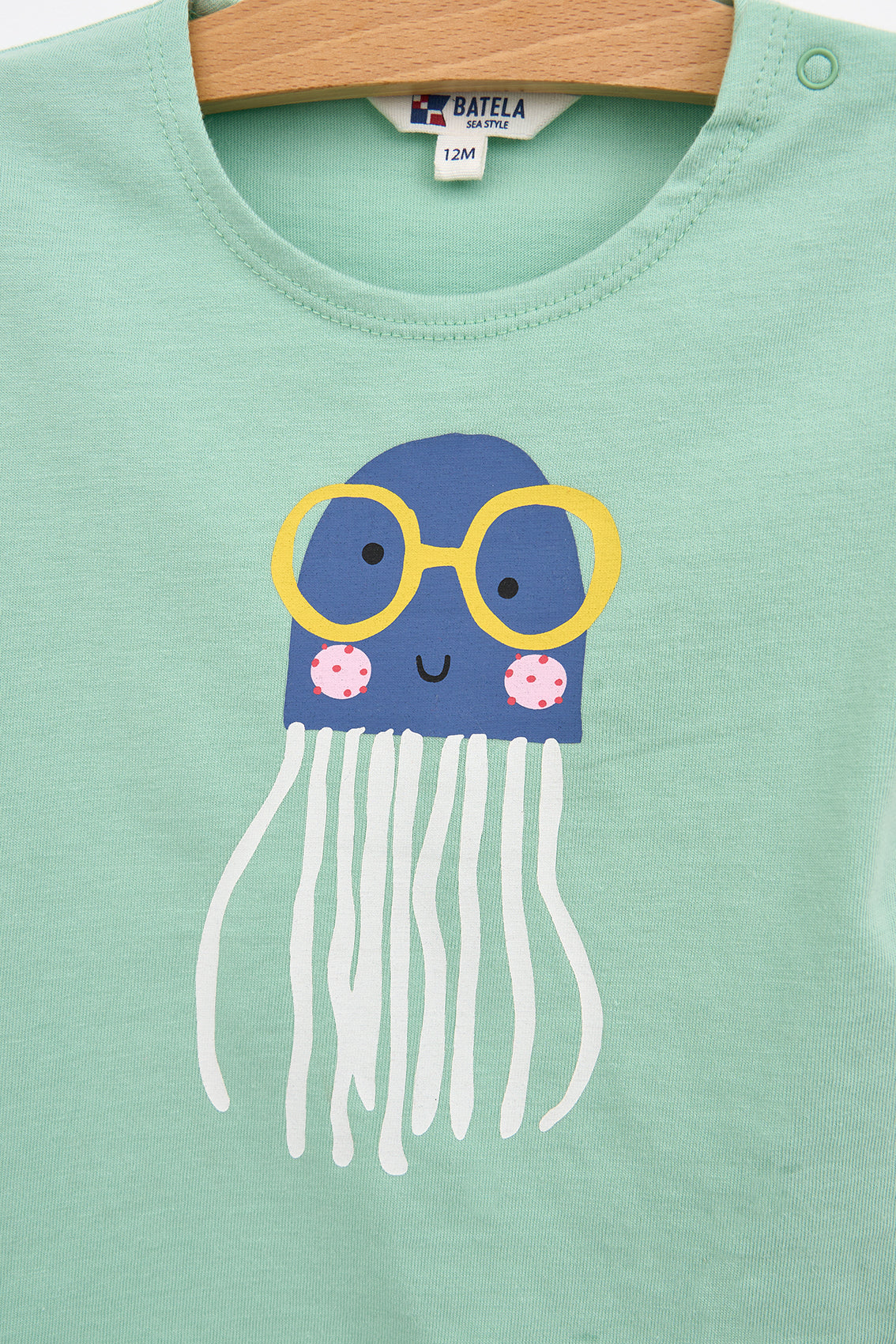 Camiseta bebé medusa gafas