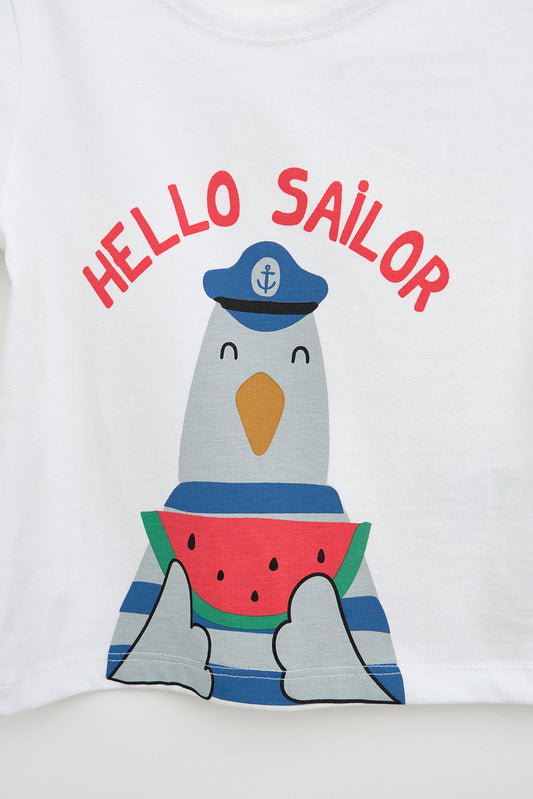 Seagull watermelon baby t-shirt