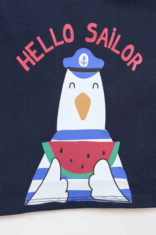 Seagull watermelon baby t-shirt