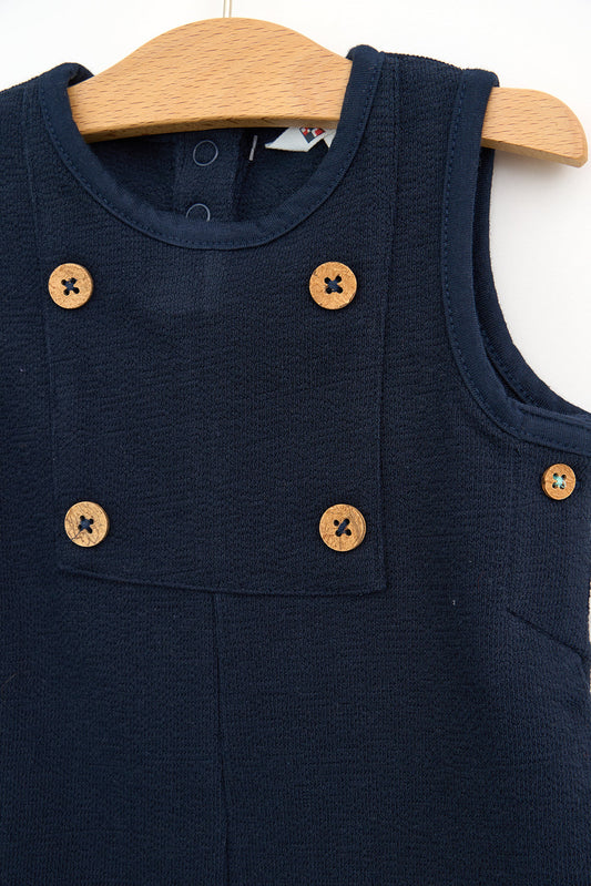 4-button baby dungarees