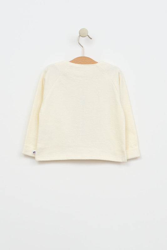 Baby jacket with sun patch
