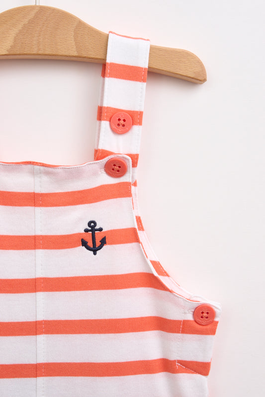 Peto de bebé con detalles marineros