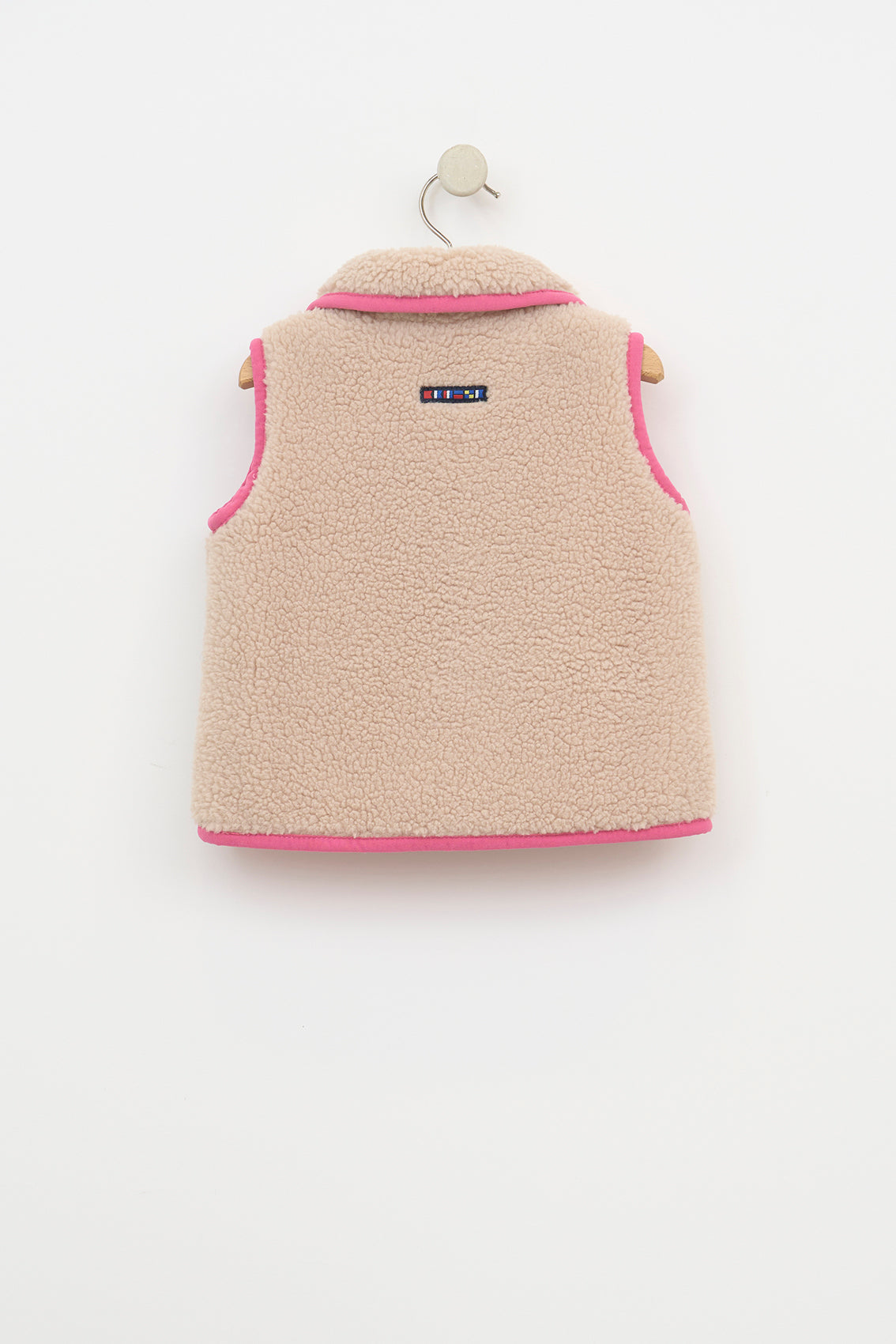 Gilet effet mouton avec détails contrastés