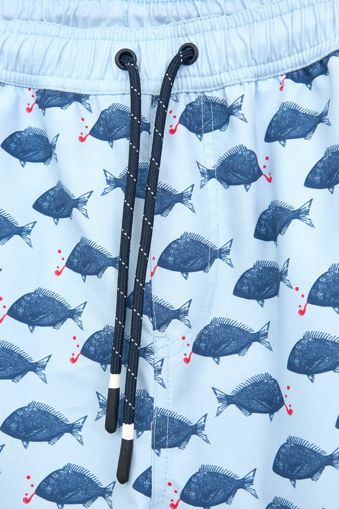 Printed polyester short swimsuit