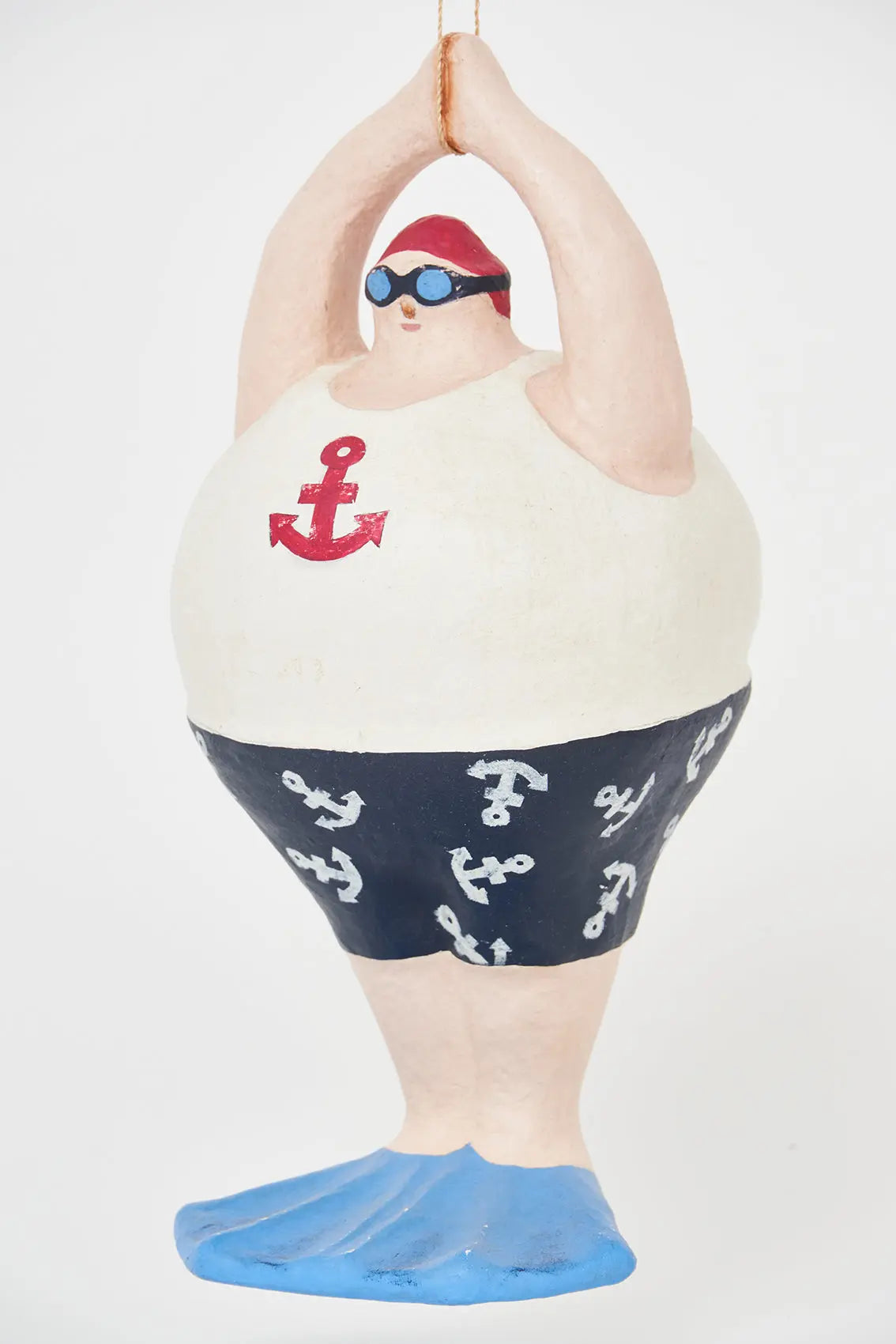 Bañista pequeño en papel maché para colgar - D7170 Batela Deco 2025