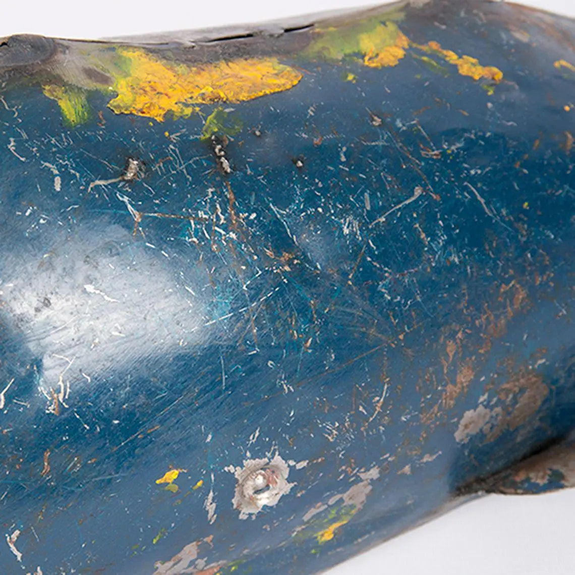 Ballena decorativa de metal reciclado azul - Batela