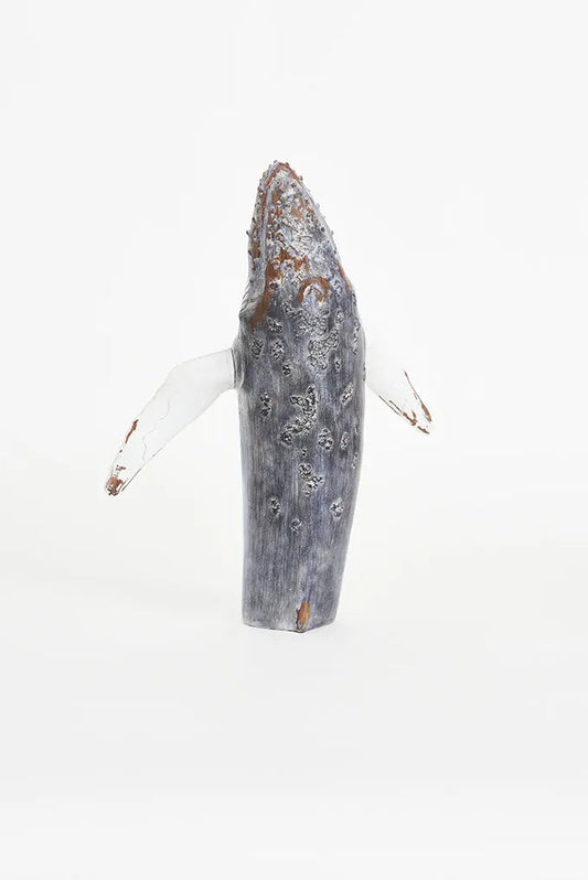 Ballena decorativa en resina azul y blanca Batela Deco 2024