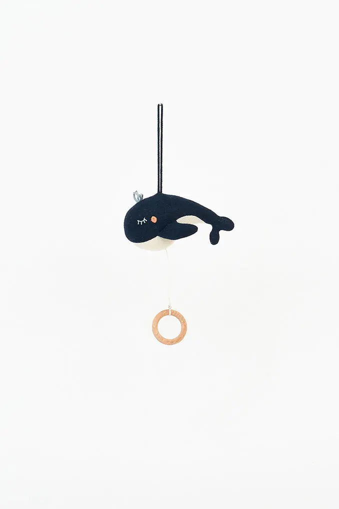 Ballena musical en algodón y madera Batela Deco 2024