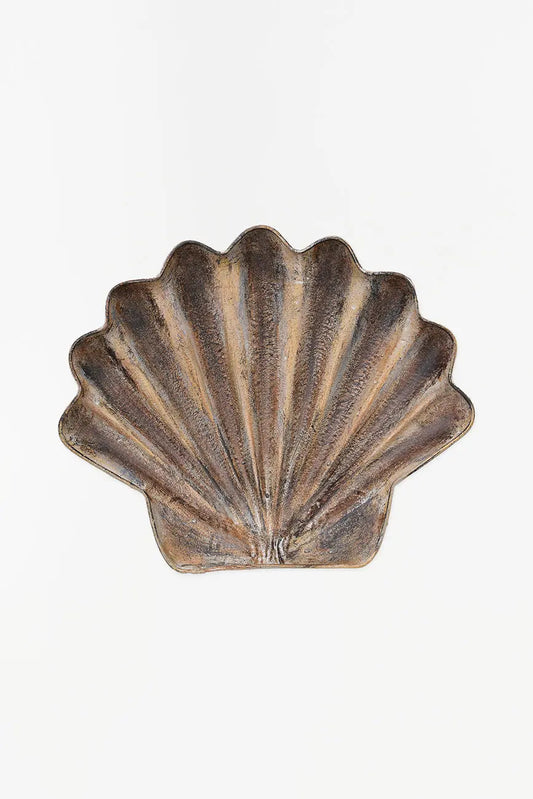 Bandeja de hojalata con forma de concha