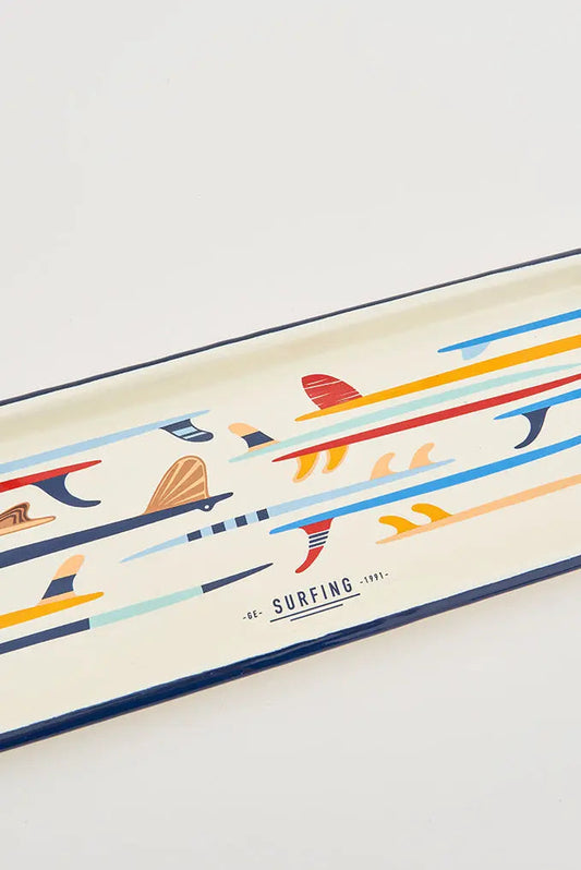 Bandeja tablas surf en metal esmaltado Batela Deco 2024