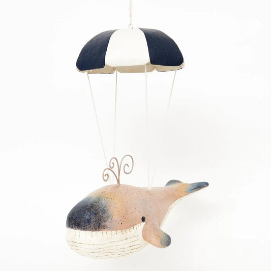 Bañista en papel maché para colgar. 'Paracaidas' - D7174 Batela