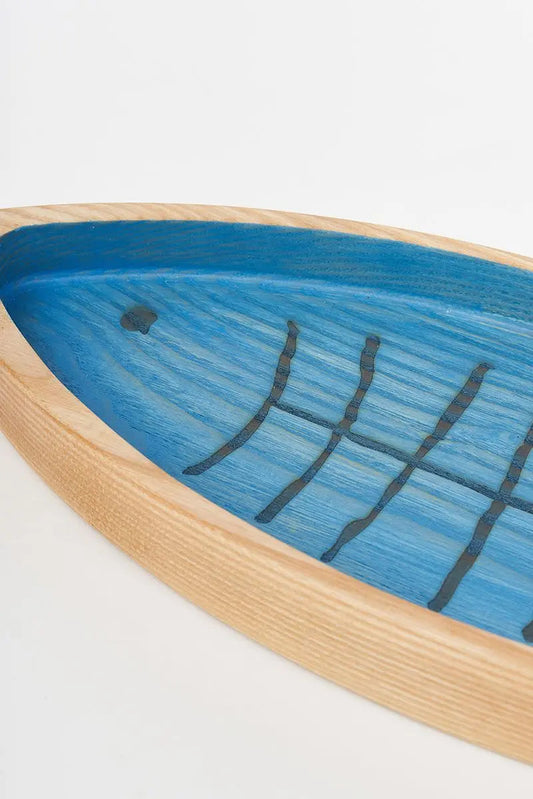 Bandeja de madera pez Batela