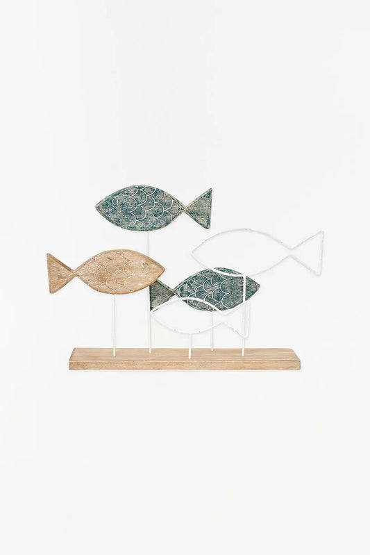 5 fish with base - D2163