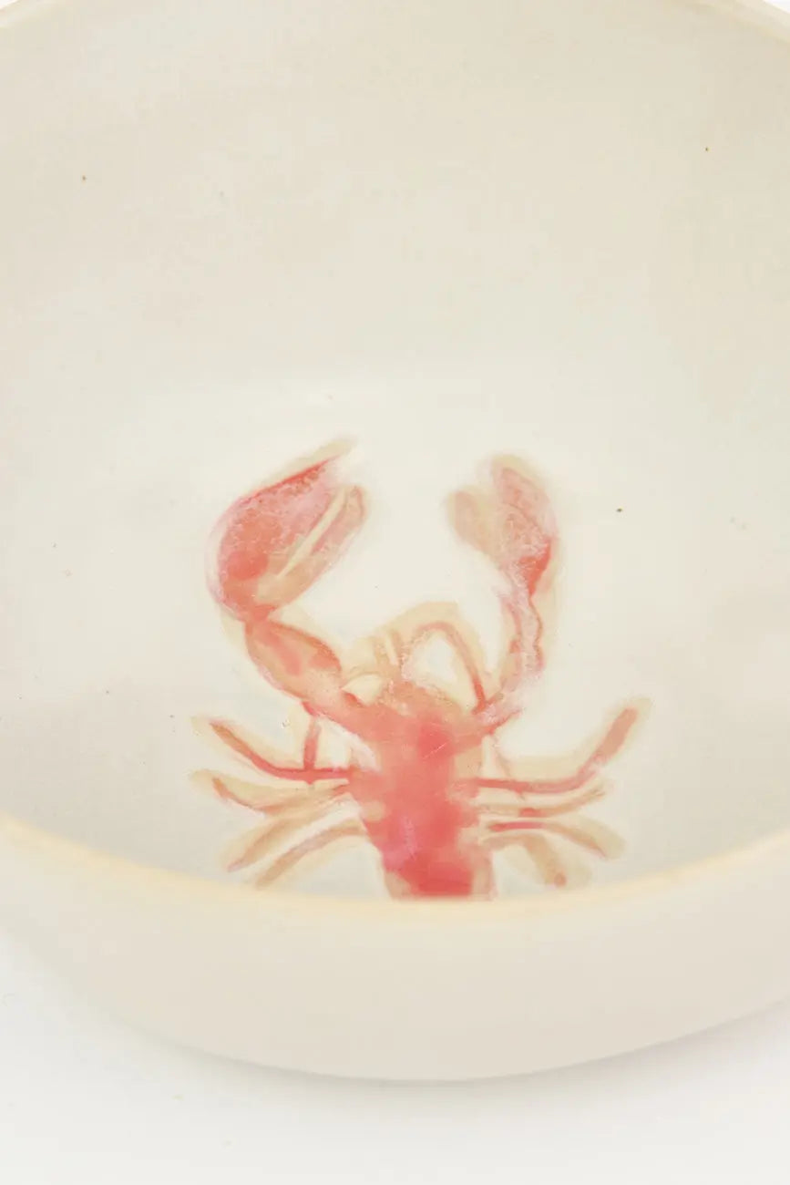 Bol con langosta de cerámica
