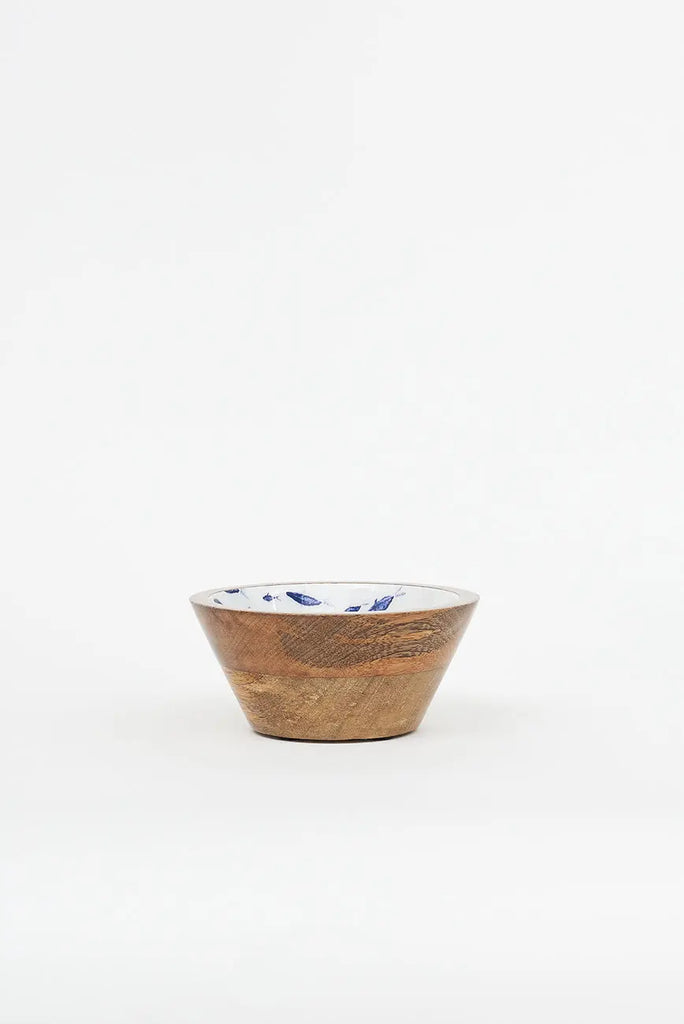 Bol de madera esmaltada banco de peces - BATELA