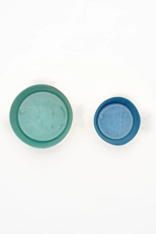 Bol en porcelana con forma de pez verde-BATELA