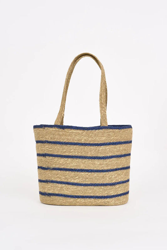 Bolso de yute a rayas - BATELA