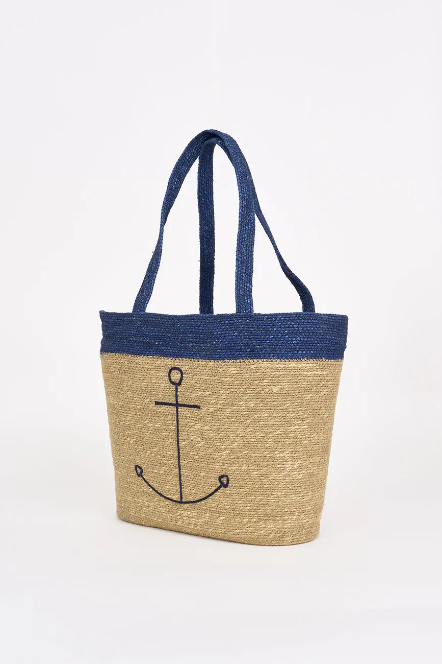 Bolso de yute con ancla - BATELA