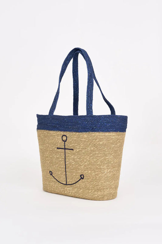 Bolso de yute con ancla - BATELA
