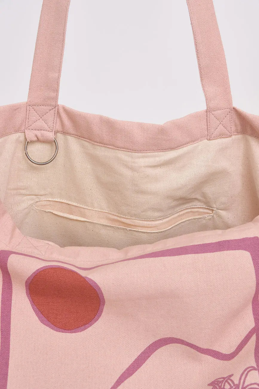 Bolso en algodón canvas motivos playa - BATELA