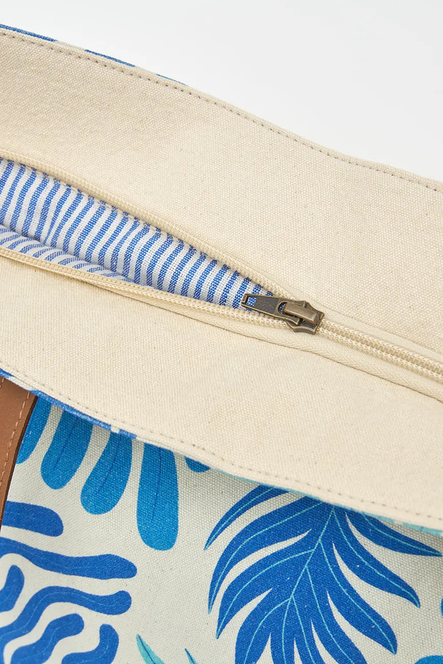 Bolso grande o clutch en algodón algas - Batela