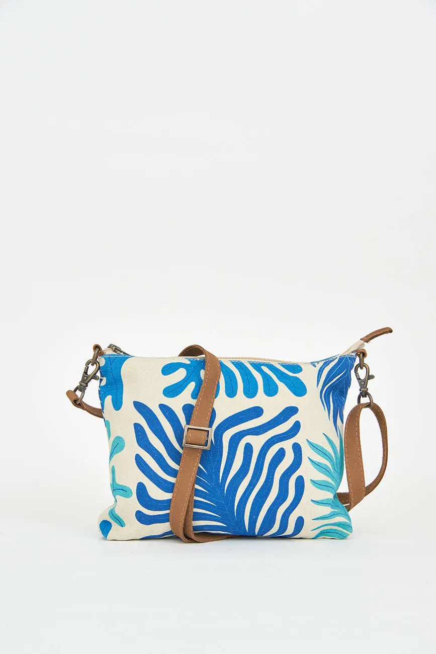 Medium bag in seaweed cotton