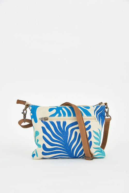 Bolso mediano o clutch en algodón algas - BATELA