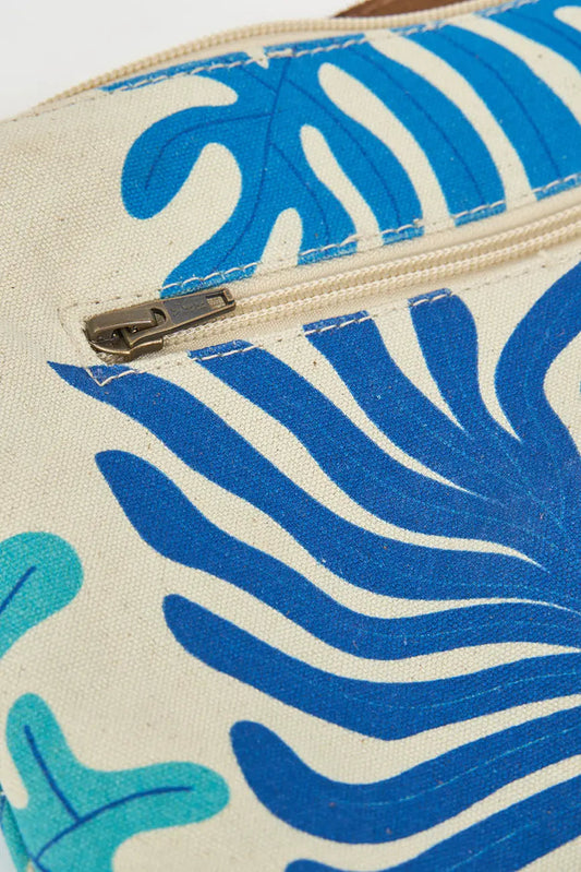 Bolso mediano o clutch en algodón algas - BATELA